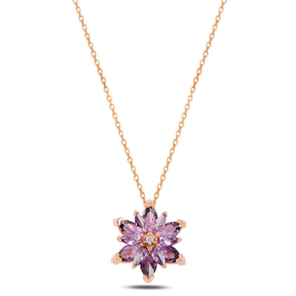 Jasper Jones Gänseblümchen Halskette Mit Zircondia® Kristall Von Philip Jones – Gelb, Silberplattiert, 46 Cm Georg Jensen Daisy